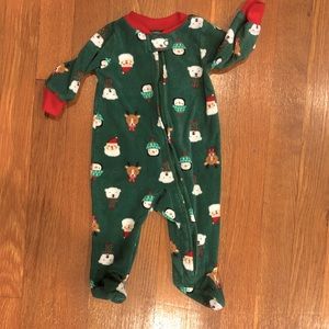 Fleece Christmas Footie Pajamas 🎅🏻 Carter’s 3M